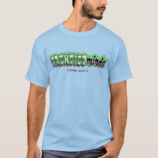 Nieuw en verbeterd! FRENZIEDgeest Green & Crazy te T-shirt (Voorkant)