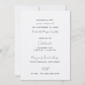 Nieuw Engeland Beach Eloped Trouw Aankondiging (Achterkant)