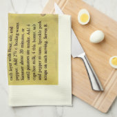 Nieuw Engeland Clam Chowder Recept Theedoek (Quarter Fold)