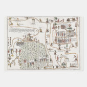 Nieuw-Engeland De Wereld Azteekse Zeldzame Kaarten Inpakpapier Vel (Voorkant 3)