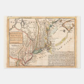 Nieuw-Engeland De Wereld Azteekse Zeldzame Kaarten Inpakpapier Vel (Voorkant 2)