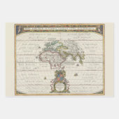 Nieuw-Engeland De Wereld Azteekse Zeldzame Kaarten Inpakpapier Vel (Voorkant)