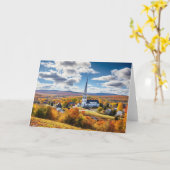 Nieuw Engeland Herfst Landschap Kaart (Gele Bloem)