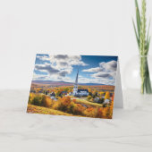 Nieuw Engeland Herfst Landschap Kaart (Voorkant)