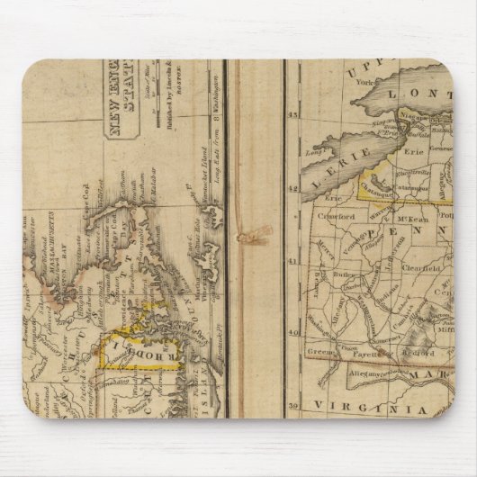 Nieuw-Engeland, Midden-Staten Muismat (Voorkant)