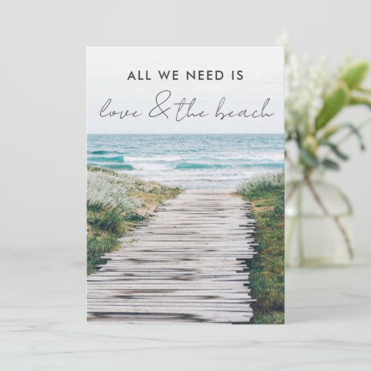 Nieuw Engeland Strand Gevluchte Trouw Aankondiging (Staand voorkant)