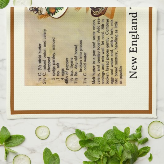Nieuw Engeland Turkije vulling recept Theedoek (Gevouwen)