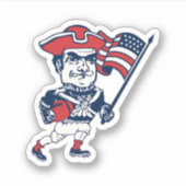 Nieuw Engeland Voetbal Mascotte Sticker (Voorkant)