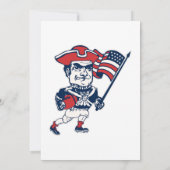 Nieuw Engeland Voetbalmaskotte Kaart (Achterkant)
