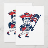Nieuw Engeland Voetbalmaskotte Kaart (Voorkant / Achterkant)