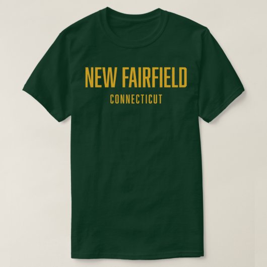 Nieuw Fairfield Connecticut T-shirt (Design voorkant)