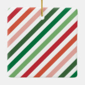 Nieuw familielid vreugdevolle vakantiefoto keramisch ornament (Achterkant)