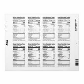 NIEUW FDA-conform voedingshoningetiket 2020-21 Etiket (Full Sheet)