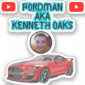 Nieuw Fordman AKA Kenneth Oaks Design Sticker (Voorkant)
