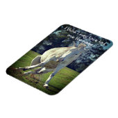 Nieuw Forest White Pony Funny Pose Magneet (Linkerzijde)