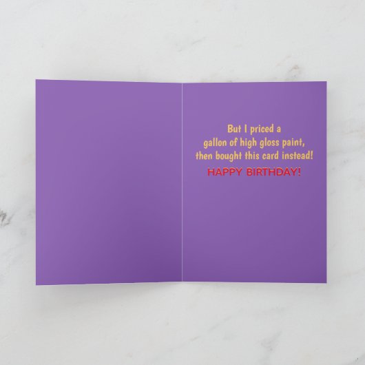 Nieuw! Fun & Laughs Birthday Card Kaart (Binnen)
