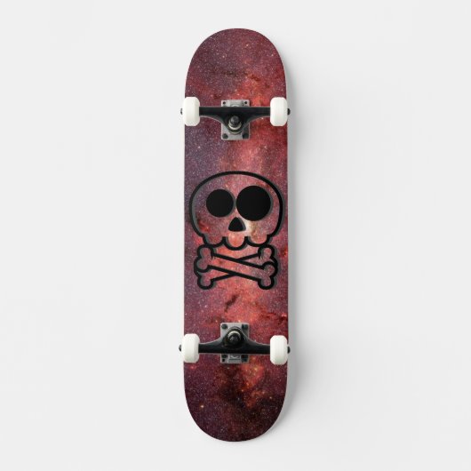NIEUW - Galaxy Cartoon Schedel Persoonlijk Skateboard (Voorkant)
