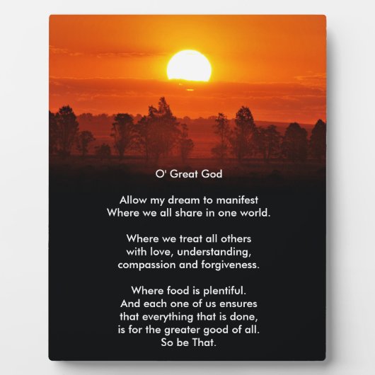 Nieuw gebed fotoplaat (Voorkant)