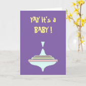 Nieuw geboortekaart kaart (Gele Bloem)