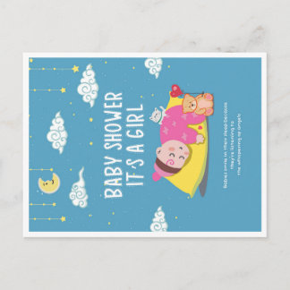 Nieuw Geboortekaartje Baby Meisje Briefkaart