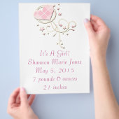 Nieuw geboortekaartje flyer (Hand)