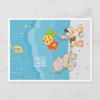 Nieuw geboortekaartje voor baby jongen briefkaart
