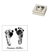Nieuw geboren Baby Custom Footprint Rubberstempel (Gestempeld)