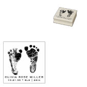 Nieuw geboren Baby Custom Footprint Rubberstempel (Gestempeld)