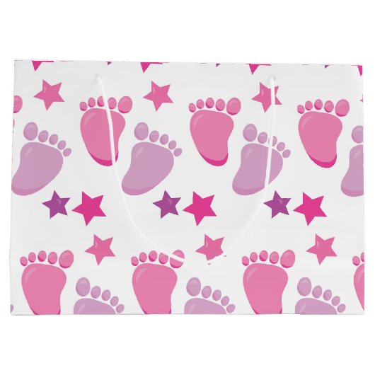 Nieuw geboren meisje large cadeautasje (Achterkant)