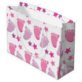 Nieuw geboren meisje large cadeautasje (Achterkant Gekanteld)