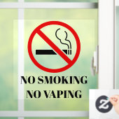 NIEUW! 🚭 Geen Roken Vapen Sticker - 8x8 Vierkant  (Huis)