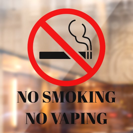 NIEUW! 🚭 Geen Roken Vapen Sticker - 8x8 Vierkant  (Vel 2)