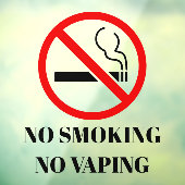 NIEUW! 🚭 Geen Roken Vapen Sticker - 8x8 Vierkant  (Vel 3)