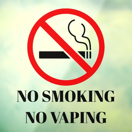 NIEUW! 🚭 Geen Roken Vapen Sticker - 8x8 Vierkant  (Vel 3)