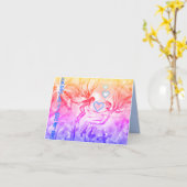 NIEUW GELOOF HET WENSKAART VAN DE FAERIES- KAART (Gele Bloem)