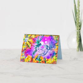 NIEUW GELOVEN FAERIES KLEIN WENSKAART KAART