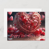 Nieuw Gelukkig Valentijnsdag Briefkaart (Voorkant / Achterkant)