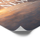 Nieuw Gemaakt Bergzonneopgang Design Poster (Hoek)