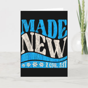 Nieuw Gemaakt Doop Christelijk 2 Kor 5_17 Gedoopte Kaart