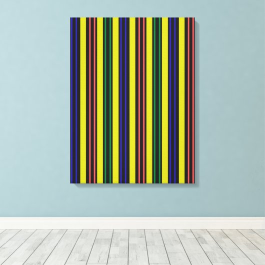 Nieuw geometrisch kleurrijk, rechthoekig ontwerp,  canvas afdruk (Insitu (Houten vloer))