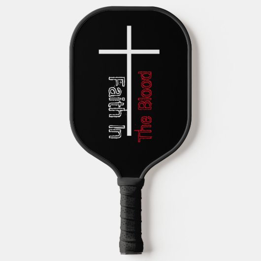 NIEUW Gepersonaliseerd Geloof in het Bloed Christe Pickleball Paddle (Voorkant)