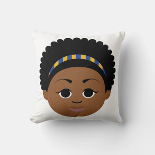 NIEUW! Gepersonaliseerde Blue & Gold geboorte aank Kussen