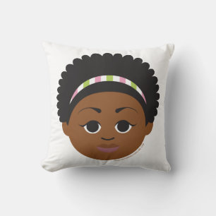 NIEUW! Gepersonaliseerde roze & groene geboorte aa Kussen