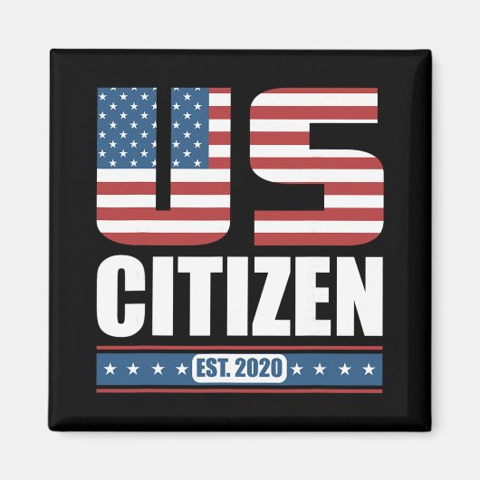 Nieuw Geschenk Voor Amerikaanse Burger - Trots Ver Magneet (Voorkant)