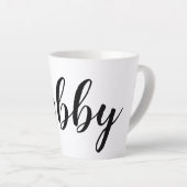 Nieuw getrouwd Fun Elegant "Hubby" Latte Mok (Rechterhoek)