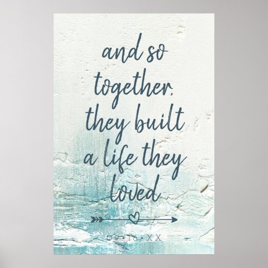 nieuw getrouwd Grunge Poster (Voorkant)