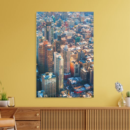 nieuw - geurcityschap canvas afdruk (Insitu (Woonkamer))