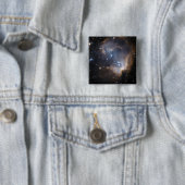 Nieuw gevormde sterren vierkante button 5,1 cm (In situ)