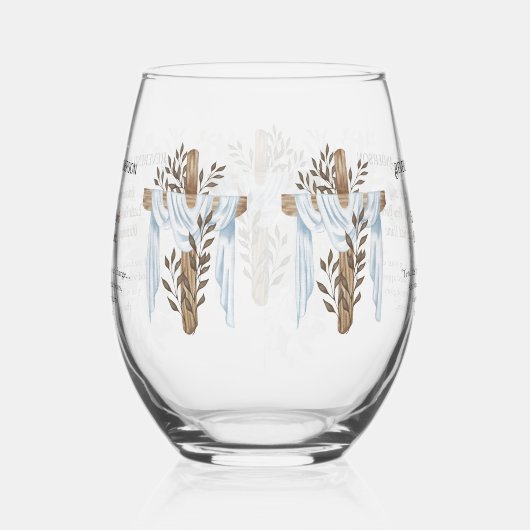 Nieuw Gewijde Priester Pastor Diaken Minister Wijnglas Zonder Voet (Rechts)