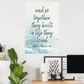 nieuw Gezegde Grunge Poster (Thuiskantoor)